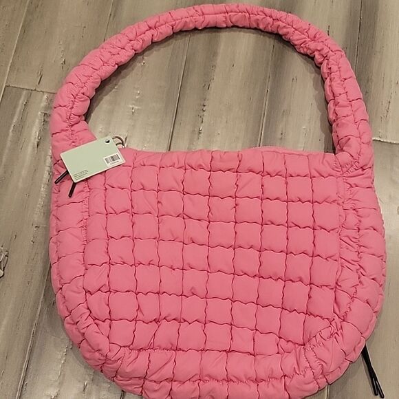 Boho Pink Quilted Shoulder Bag - Picture 8 of 9